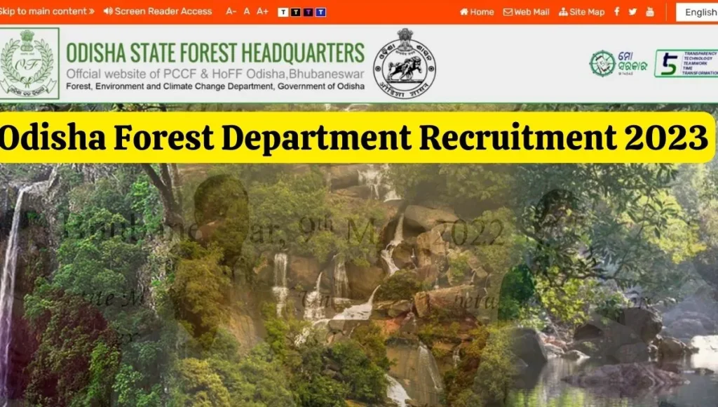 Odisha Forest Department Recruitment 2023